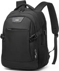 Anti-Theft Laptop Backpack, Black, 15.6-14-13 Inch Laptop Sleeve, USB Charging Port