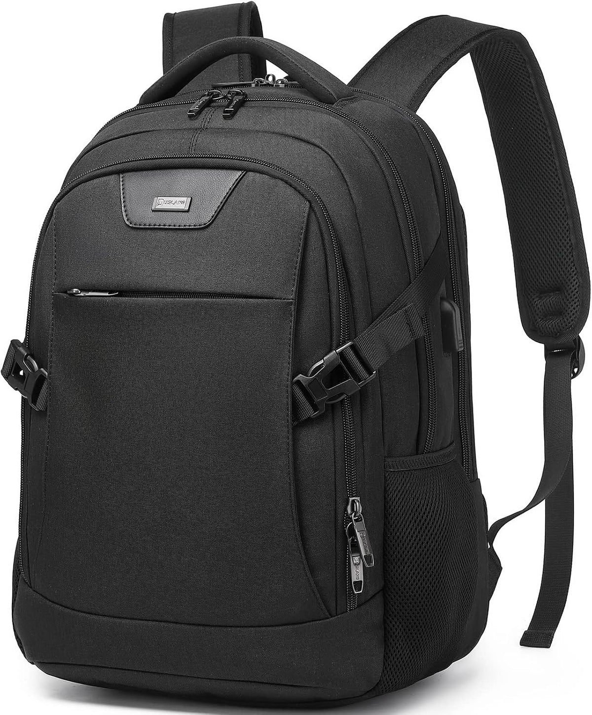 Anti-Theft Laptop Backpack, Black, 15.6-14-13 Inch Laptop Sleeve, USB Charging Port